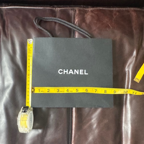 **SOLD** CHANEL New Empty Black Small Shopping Bag - Picture 3 of 4